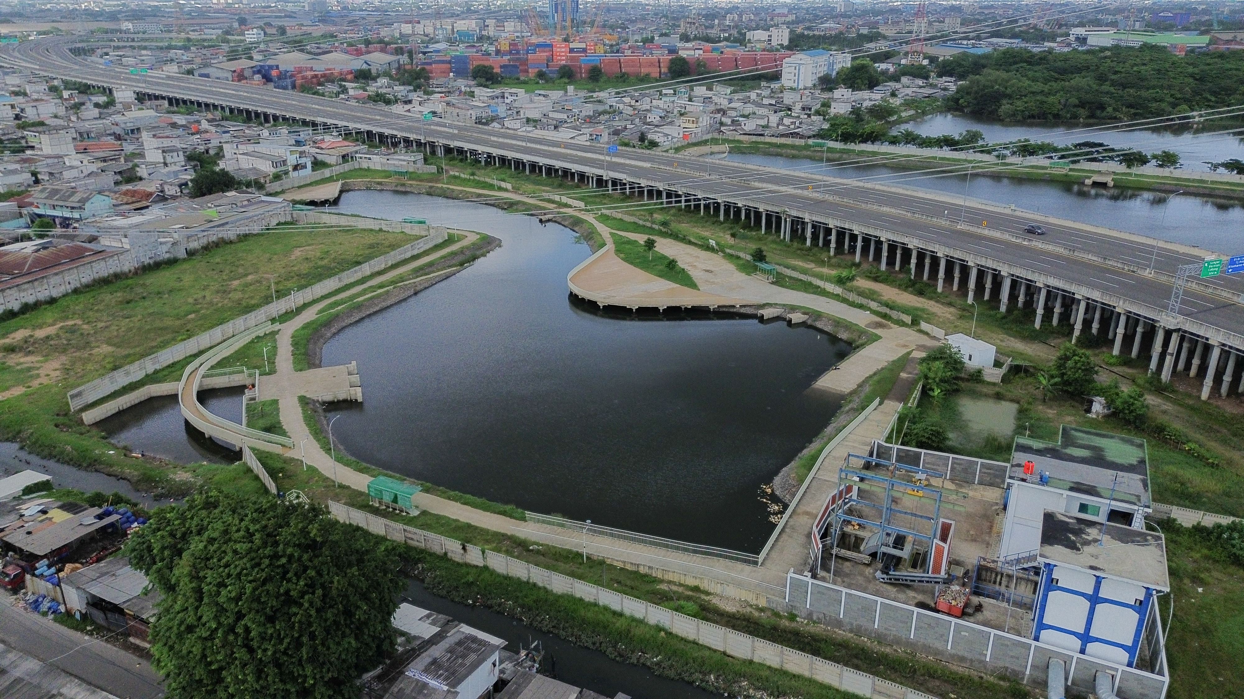 Highlight Waduk Rawa Malang, Kecamatan Cilincing, Jakarta Utara